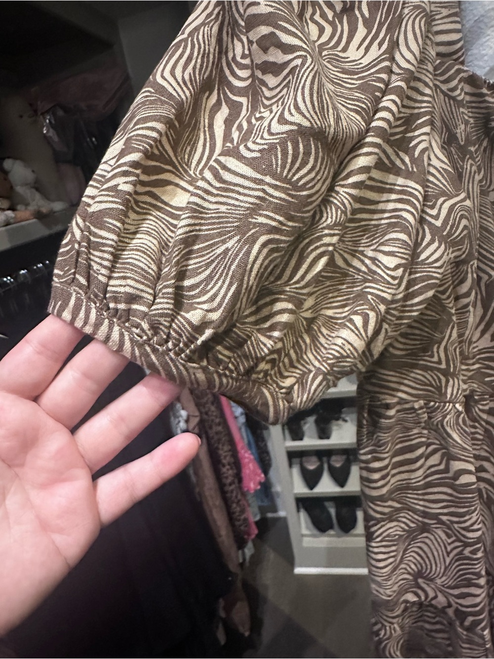 House of Harlow 1960 Brown and Cream Mini Dress - Picture 2 of 7
